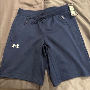 Under Armour Boys' Dark Blue Athletic Shorts new with tags
